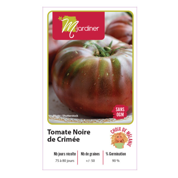 Sachet semence tomate noir de crimee recto